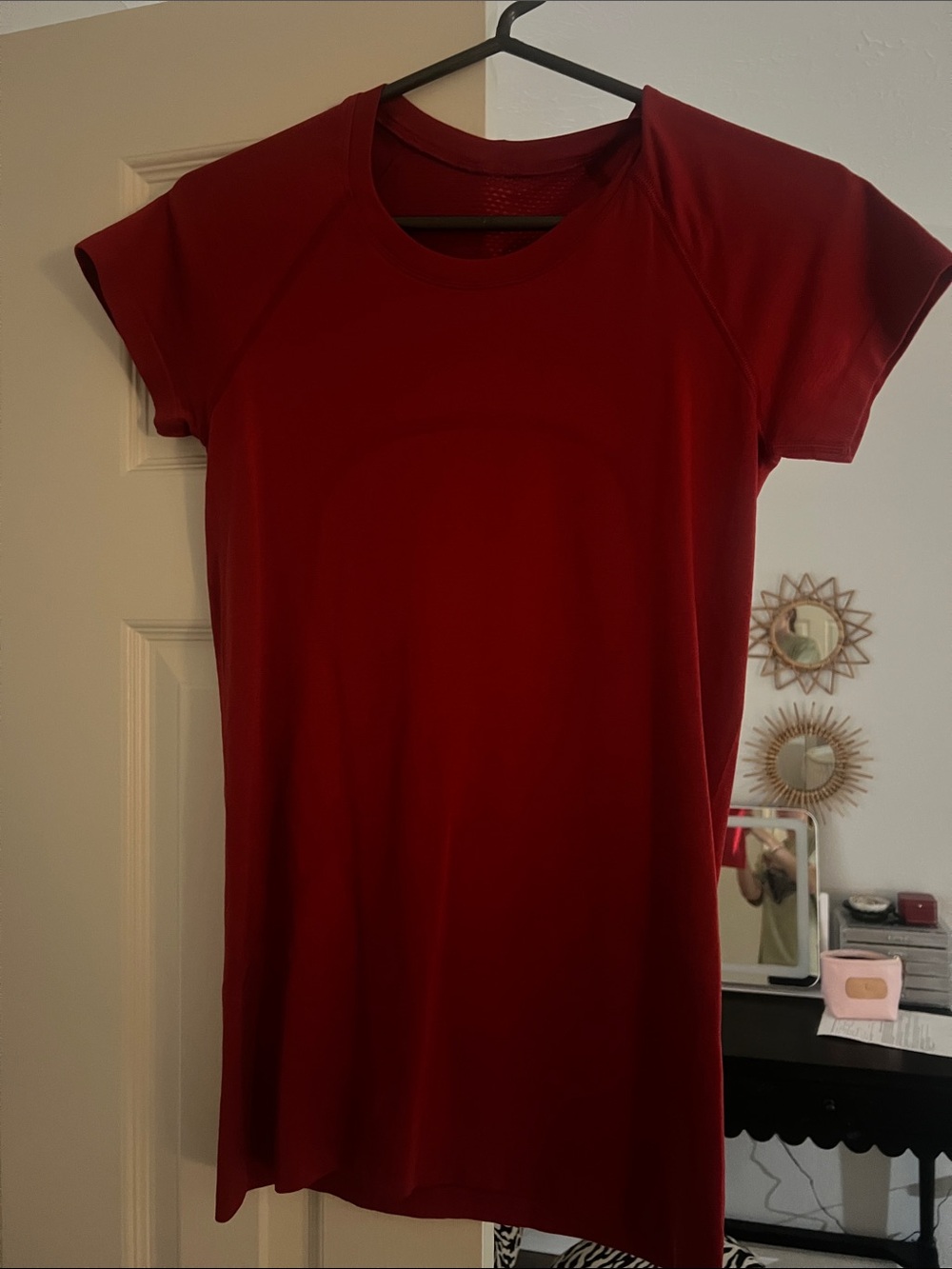 Lulu lemon Solid Red Short-Sleeve align Tee